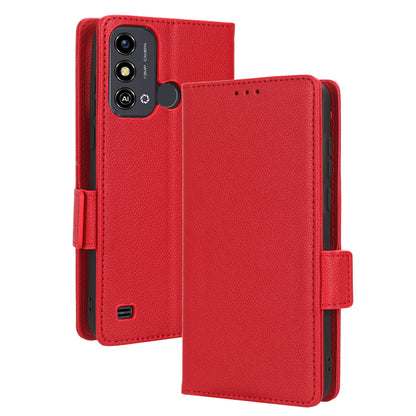 For ZTE Blade A53 / A53+ Litchi Texture Magnetic Closure Phone Case Wallet Stand PU Leather Cover