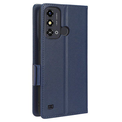 For ZTE Blade A53 / A53+ Litchi Texture Magnetic Closure Phone Case Wallet Stand PU Leather Cover