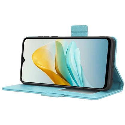 For ZTE Blade A53 / A53+ Litchi Texture Magnetic Closure Phone Case Wallet Stand PU Leather Cover