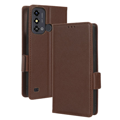 For ZTE Blade A53 / A53+ Litchi Texture Magnetic Closure Phone Case Wallet Stand PU Leather Cover
