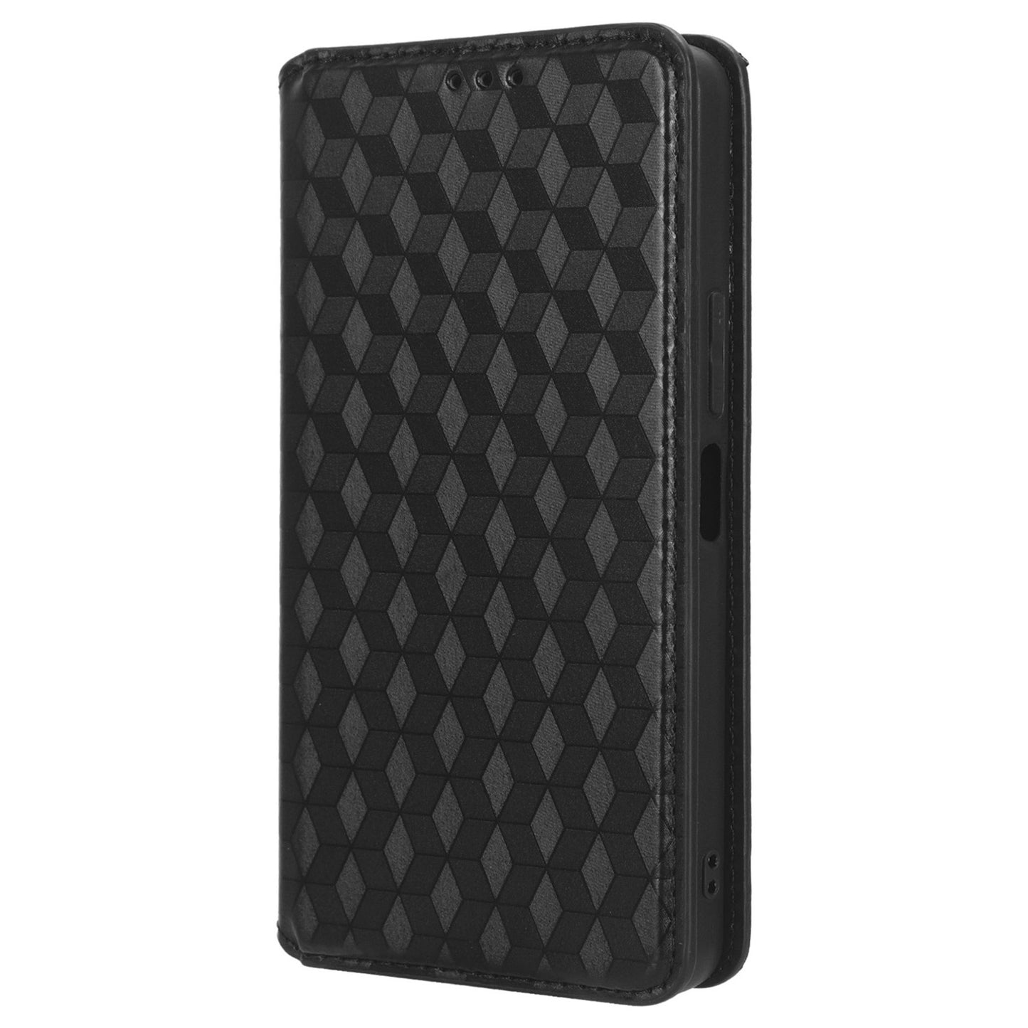 For vivo Y36 4G / Y36 5G / Y78 (China) 5G PU Leather Rhombus Imprinted Shell Stand Case Phone Cover