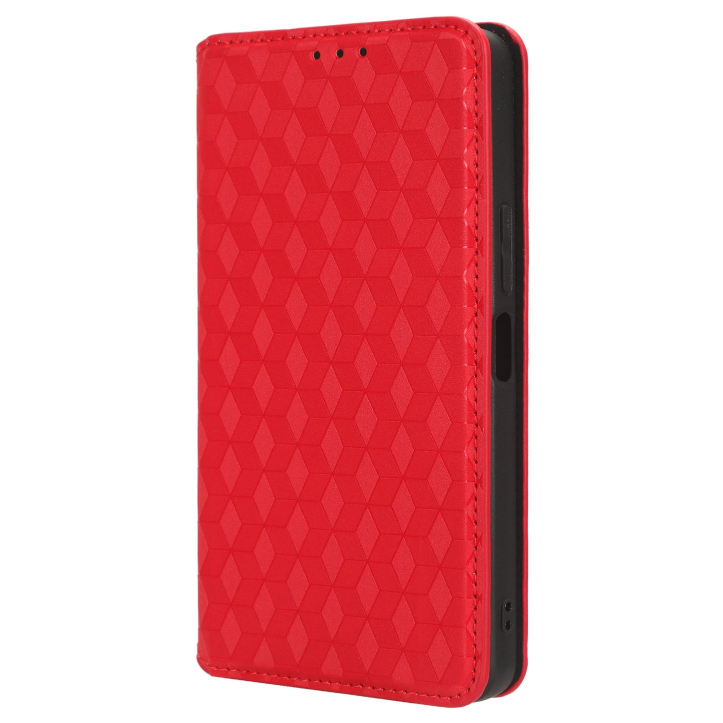 For vivo Y36 4G / Y36 5G / Y78 (China) 5G PU Leather Rhombus Imprinted Shell Stand Case Phone Cover