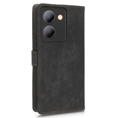 Cellphone Cover for vivo Y36 4G / Y36 5G / Y78 (China) 5G RFID Blocking Wallet PU Leather Stand Case with Strap