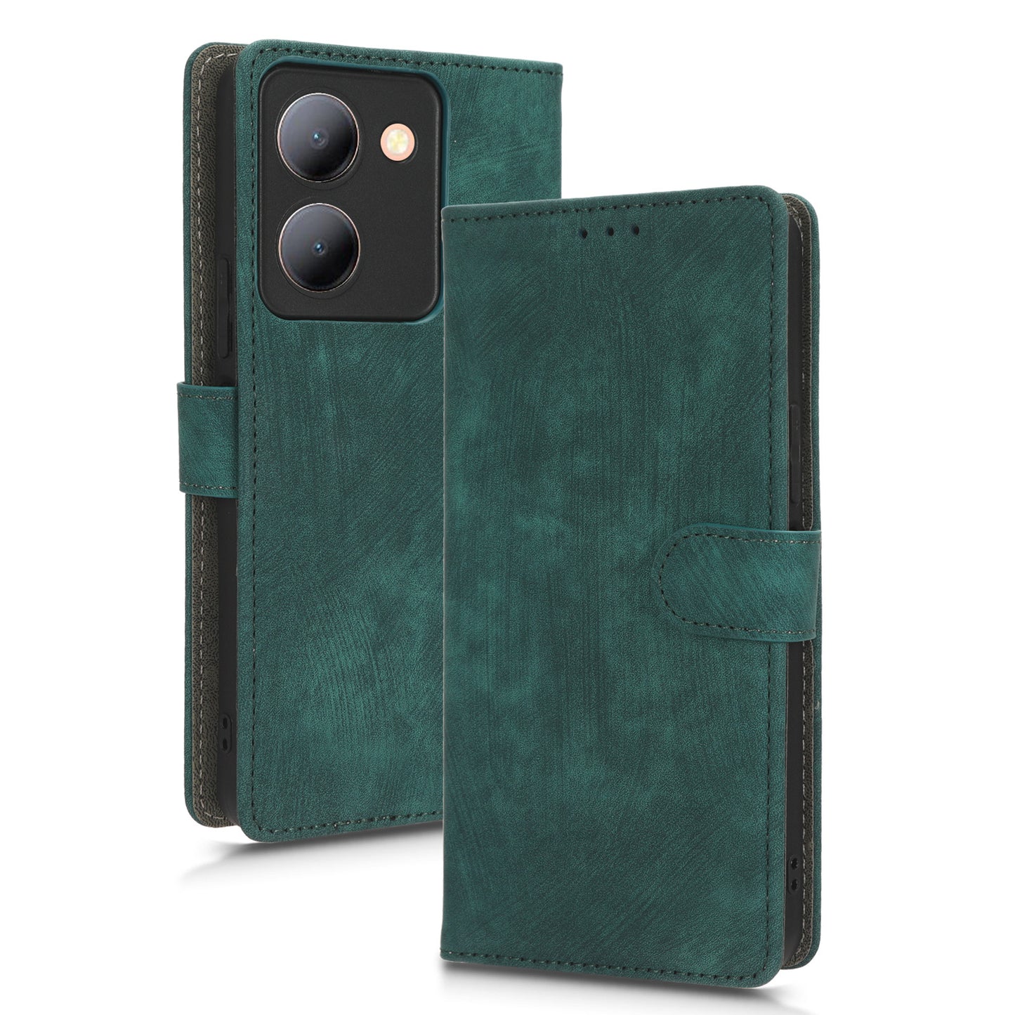 Cellphone Cover for vivo Y36 4G / Y36 5G / Y78 (China) 5G RFID Blocking Wallet PU Leather Stand Case with Strap