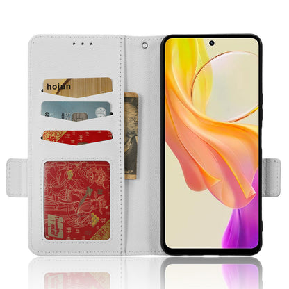 For vivo Y36 4G / Y36 5G / Y78 (China) 5G PU Leather Litchi Texture Phone Wallet Stand Case Anti-drop Cover