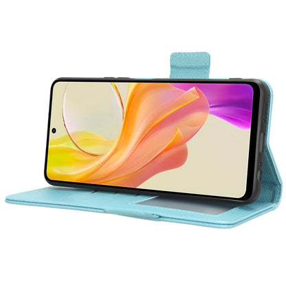 For vivo Y36 4G / Y36 5G / Y78 (China) 5G PU Leather Litchi Texture Phone Wallet Stand Case Anti-drop Cover