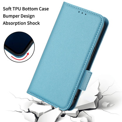 For vivo Y36 4G / Y36 5G / Y78 (China) 5G PU Leather Litchi Texture Phone Wallet Stand Case Anti-drop Cover