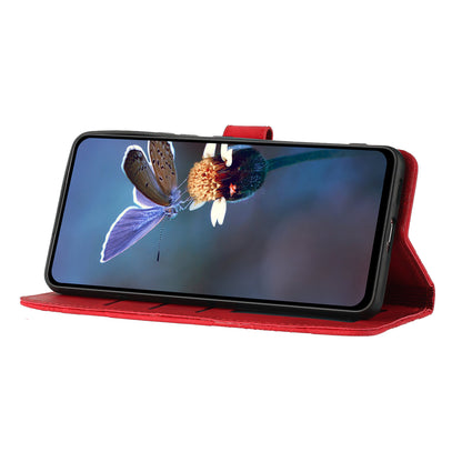 For iPhone 13 Pro Max Stand Phone Case Imprinted Flower Pattern Wallet Cover Flip Style PU Leather Shell