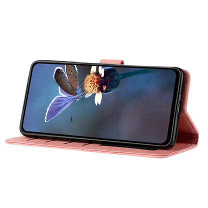 For iPhone 14 Pro Max Flowers Pattern Phone Case PU Leather Flip Stand Wallet Cover