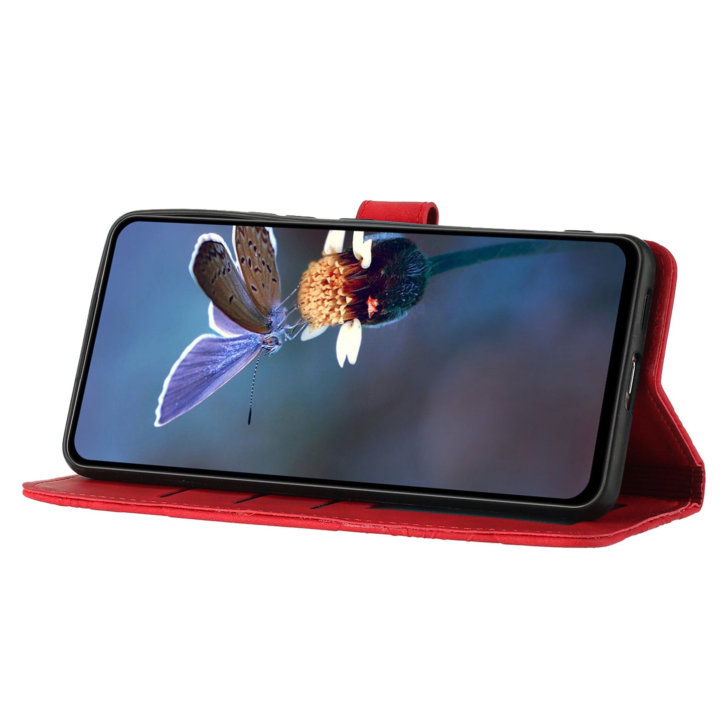 For iPhone 14 Pro Max Flowers Pattern Phone Case PU Leather Flip Stand Wallet Cover