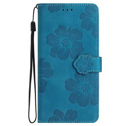 For iPhone 11 Cell Phone Case Flowers Imprinted PU Leather Stand Wallet Cover