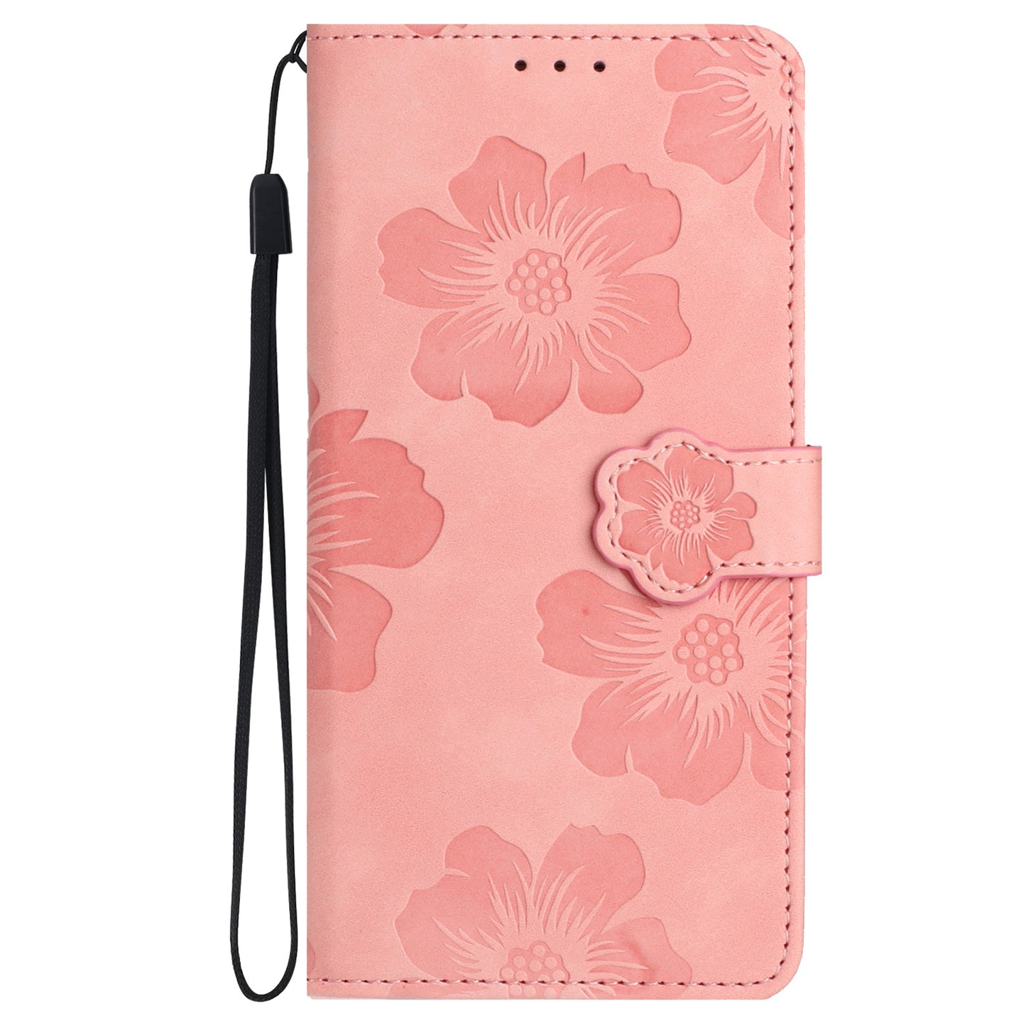 For iPhone 11 Cell Phone Case Flowers Imprinted PU Leather Stand Wallet Cover