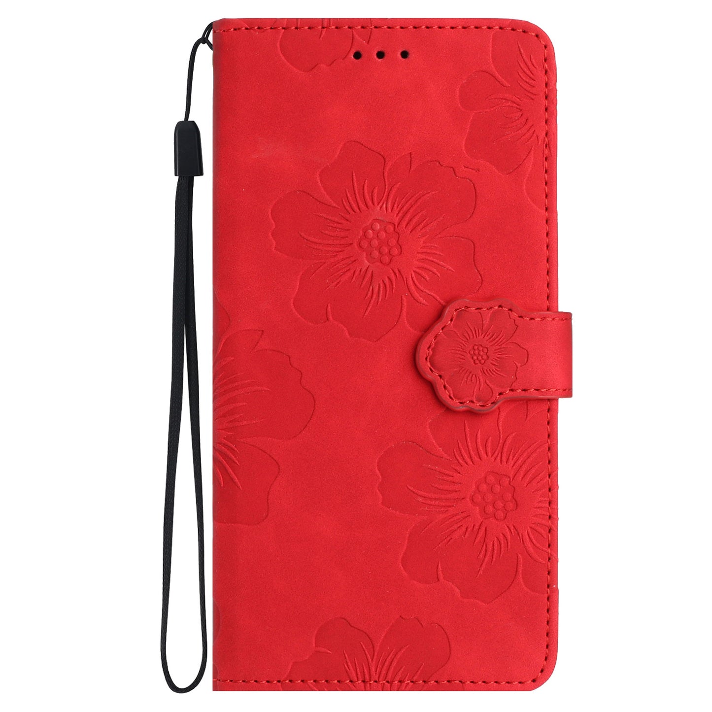 For iPhone 11 Cell Phone Case Flowers Imprinted PU Leather Stand Wallet Cover