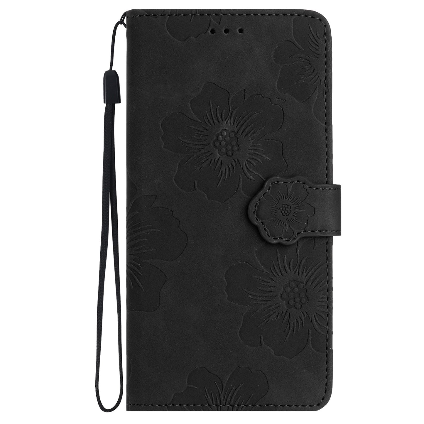 For iPhone 11 Cell Phone Case Flowers Imprinted PU Leather Stand Wallet Cover