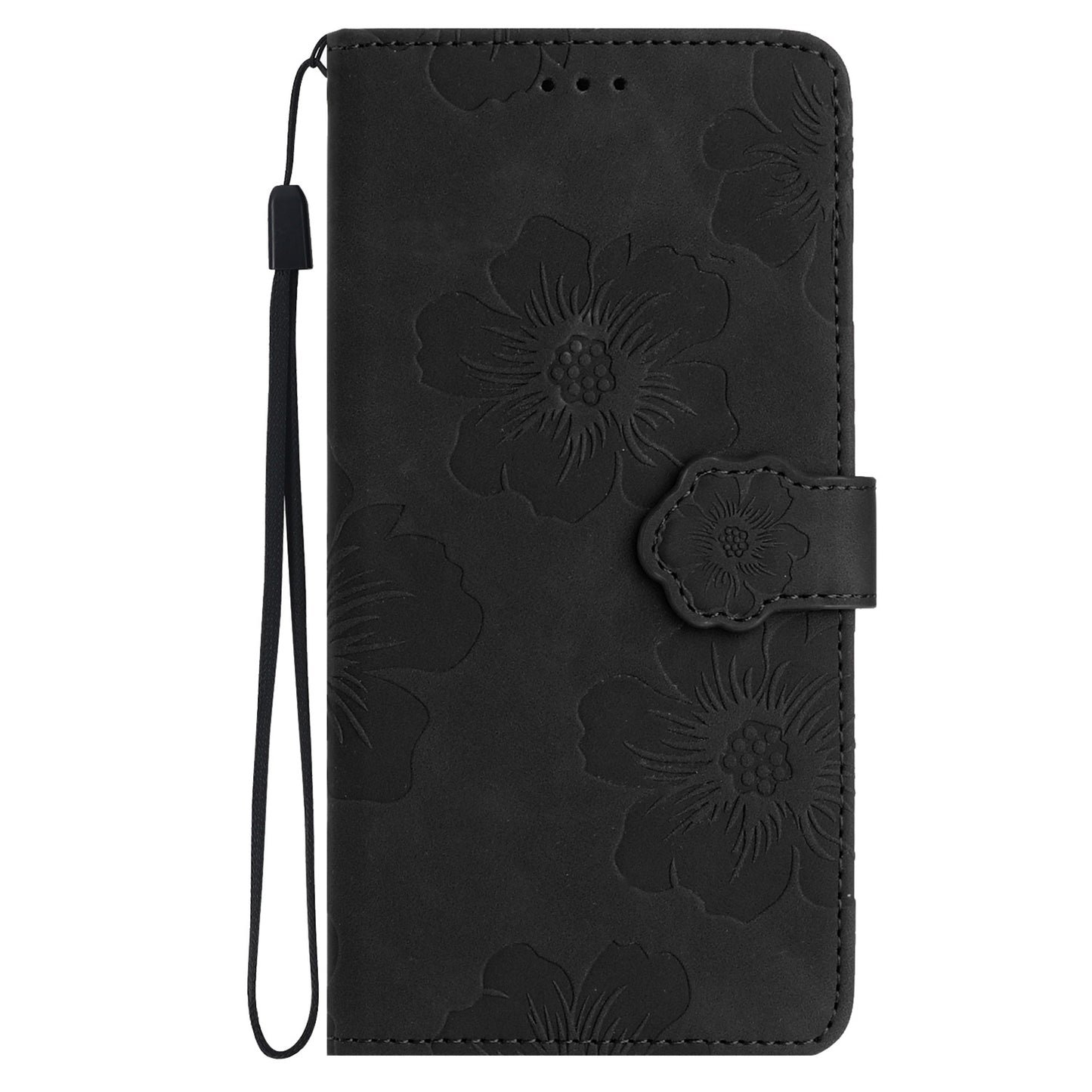 For iPhone 11 Pro Flowers Imprint Flip Stand Phone Case PU Leather Wallet Shockproof Cover