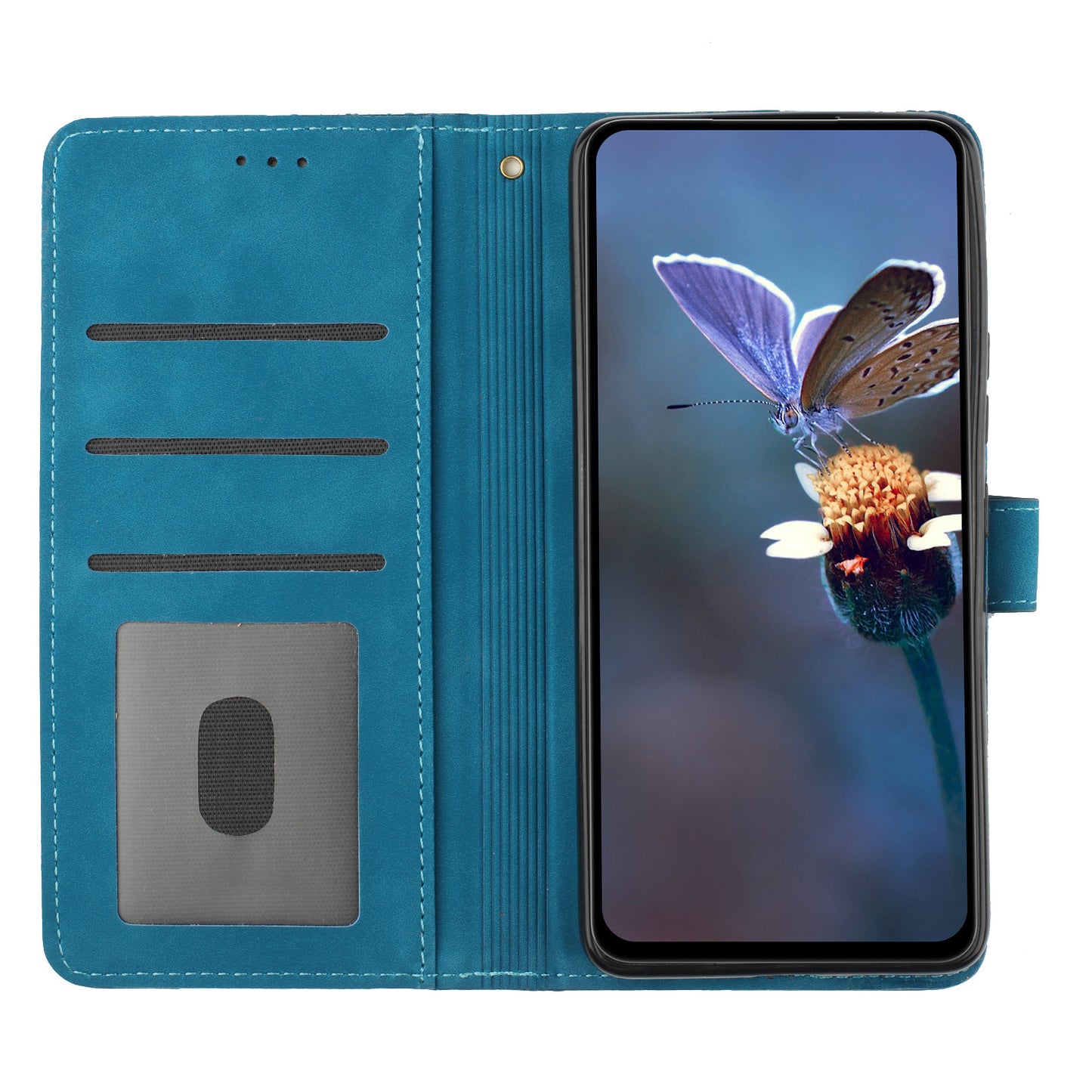 For Google Pixel 8 Flowers Imprint Leather Shell Flip Wallet Cover Phone Case with Stand