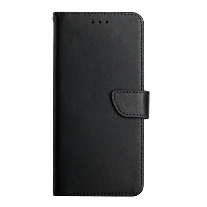 HT02 For vivo Y78+ 5G Genuine Cow Leather Phone Case Nappa Texture Phone Stand Wallet Cover