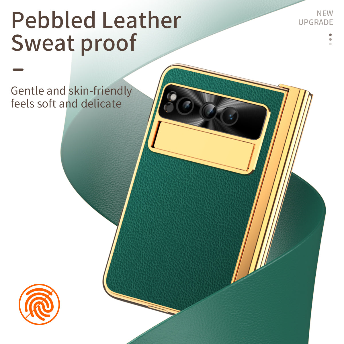 For Google Pixel Fold PU Leather+PC Phone Case Magnetic Double Hinge Kickstand Cover with Tempered Glass Screen Film+Stylus
