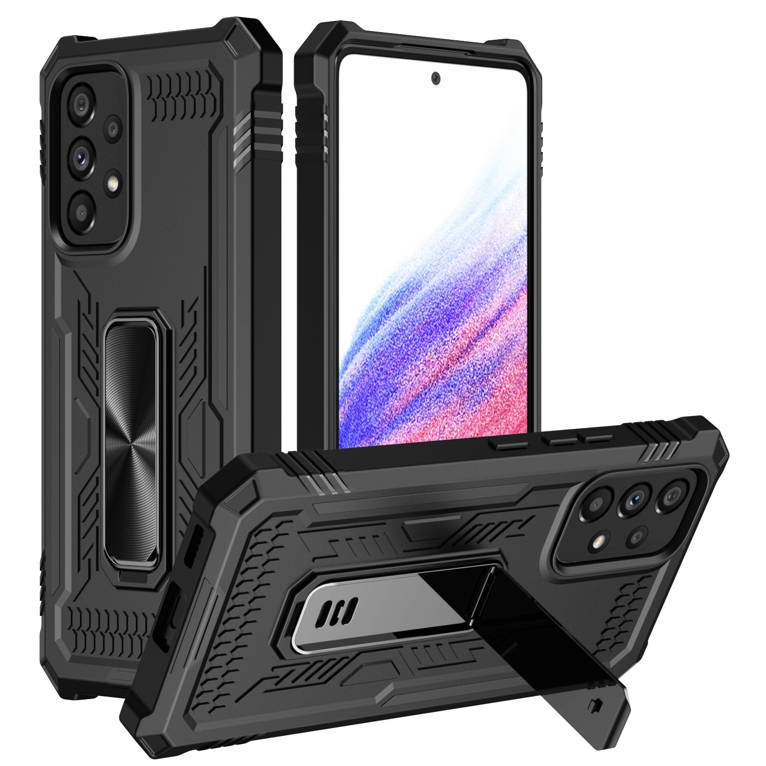 TPU + PC Phone Cover for Samsung Galaxy A53 5G , Kickstand Anti-drop Protective Phone Case