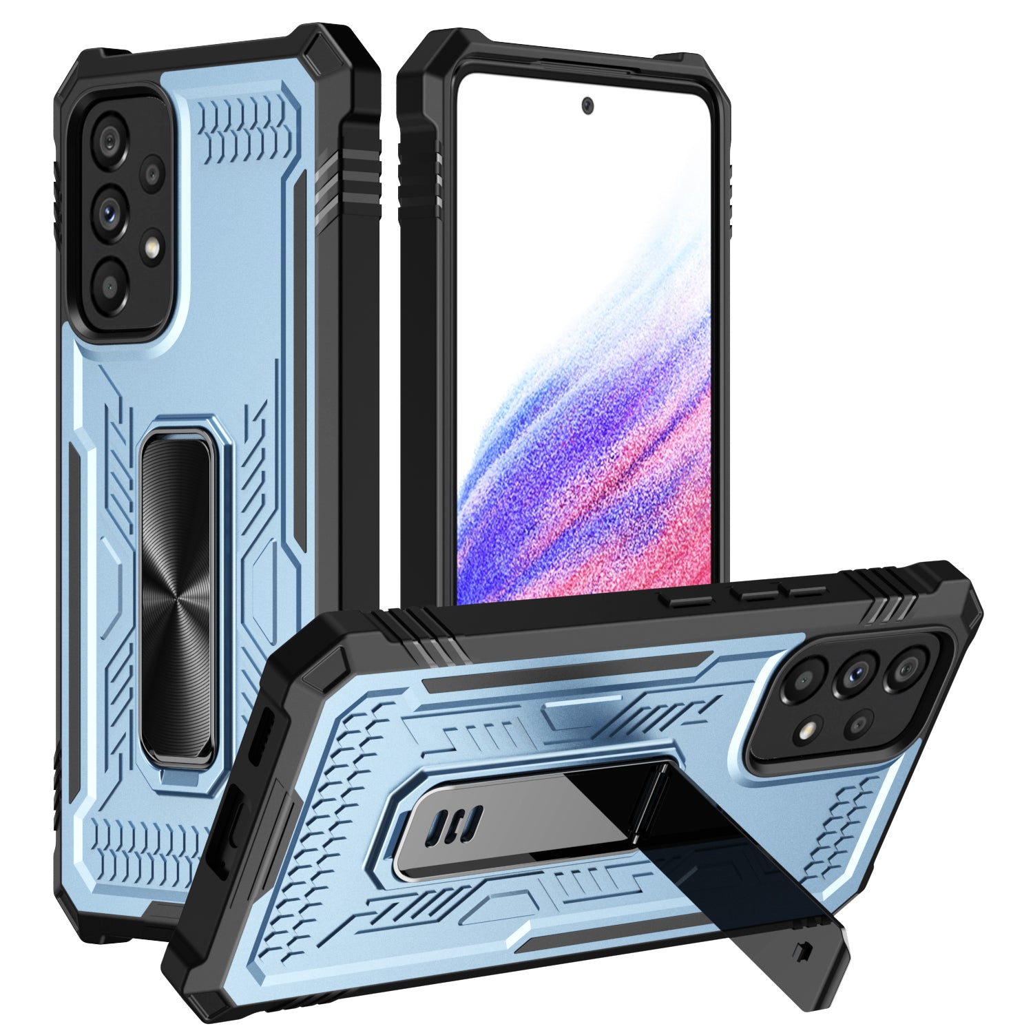 TPU + PC Phone Cover for Samsung Galaxy A53 5G , Kickstand Anti-drop Protective Phone Case