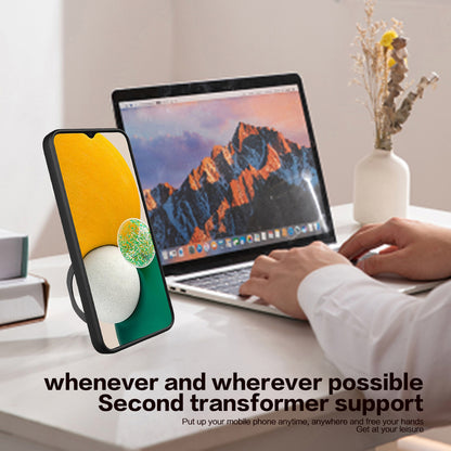 For Xiaomi Poco X4 Pro 5G Slide Camera Guard Phone Case Shockproof PC+TPU Cover with Rotating Kickstand