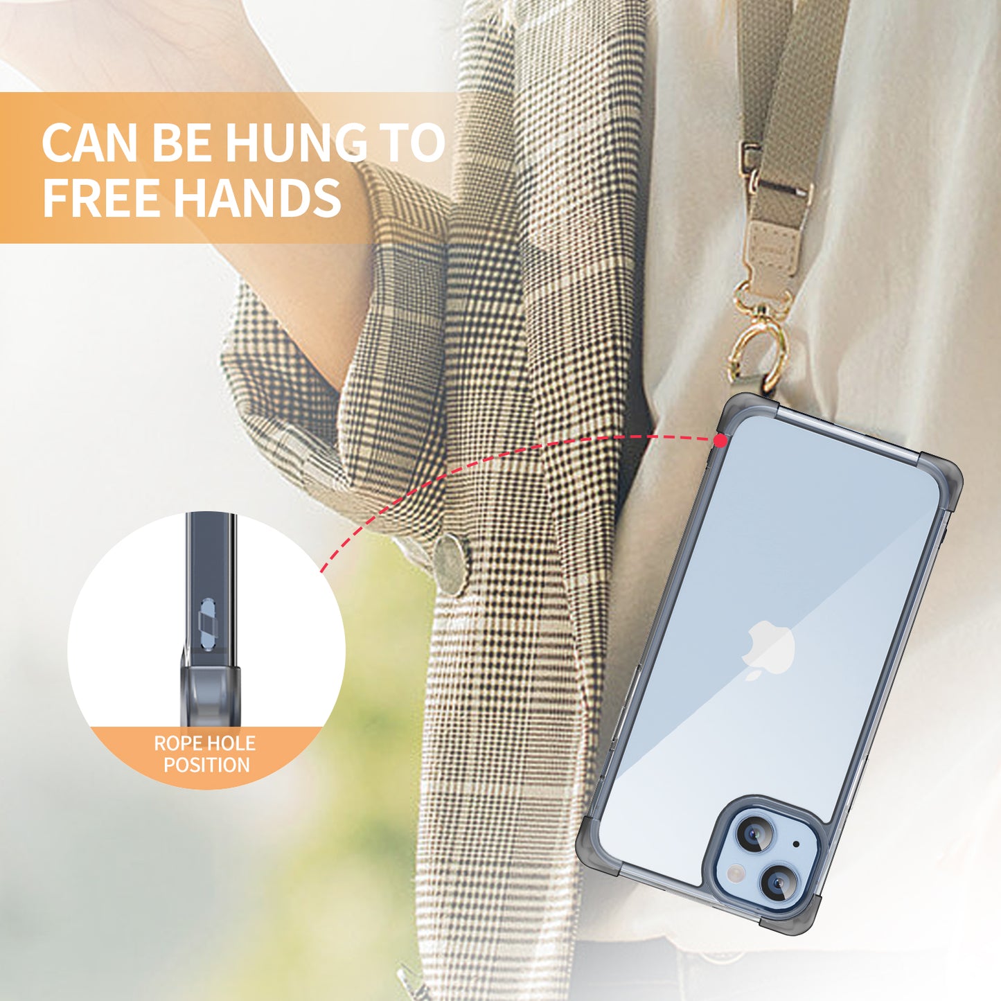 For iPhone 14 Plus Four Corner Frosted Drop-proof Cover TPU+Acrylic Phone Case