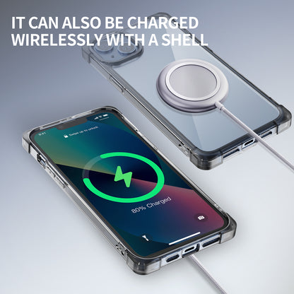 For iPhone 14 Plus Four Corner Frosted Drop-proof Cover TPU+Acrylic Phone Case