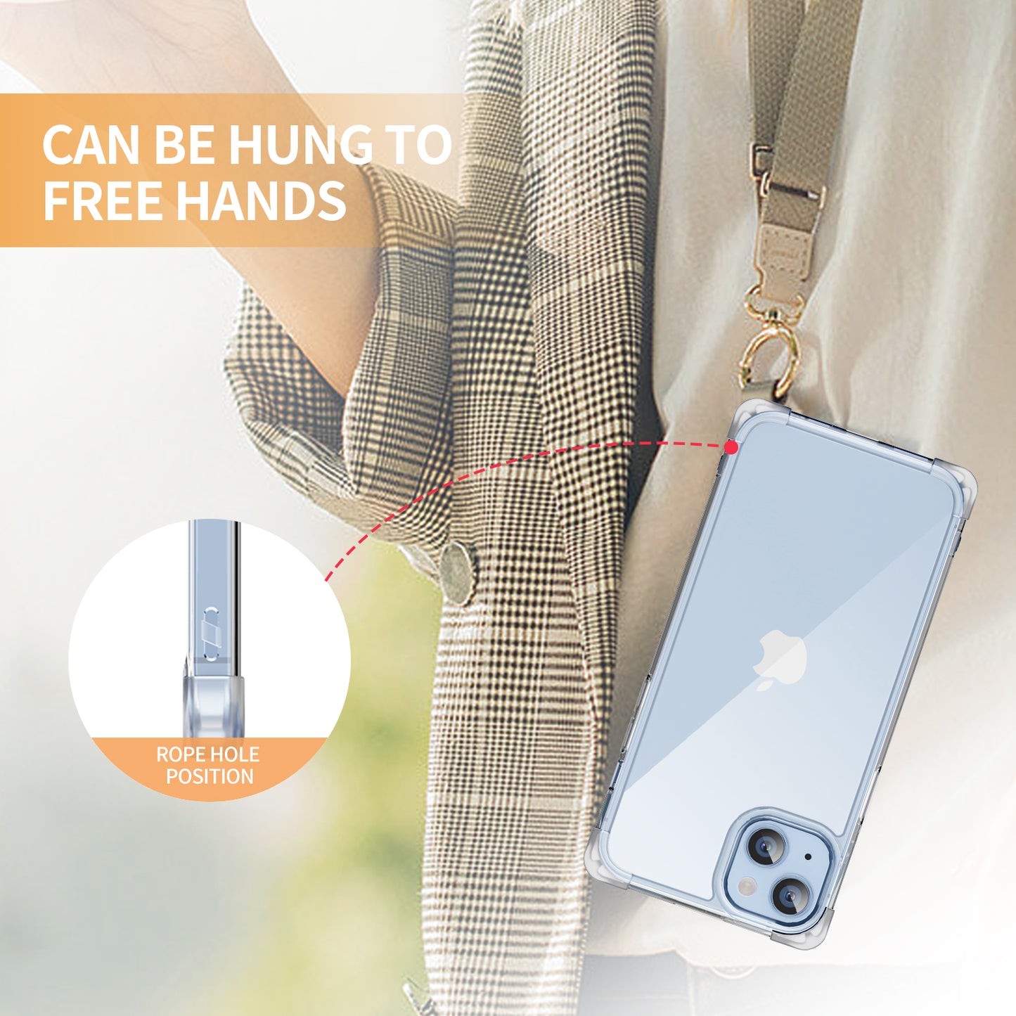 For iPhone 14 Plus Four Corner Frosted Drop-proof Cover TPU+Acrylic Phone Case