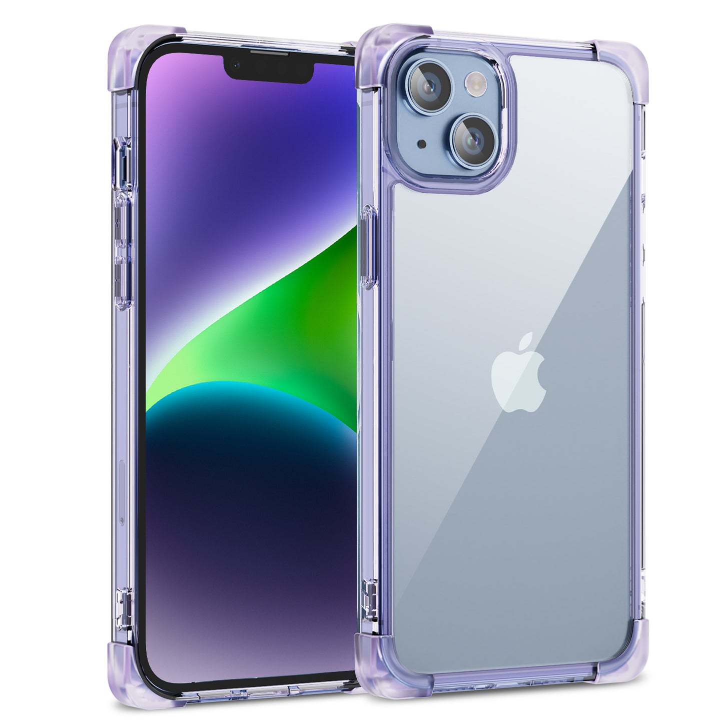 For iPhone 14 Plus Four Corner Frosted Drop-proof Cover TPU+Acrylic Phone Case