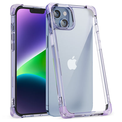 For iPhone 14 Plus Four Corner Frosted Drop-proof Cover TPU+Acrylic Phone Case