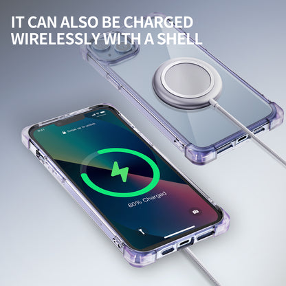 For iPhone 14 Plus Four Corner Frosted Drop-proof Cover TPU+Acrylic Phone Case