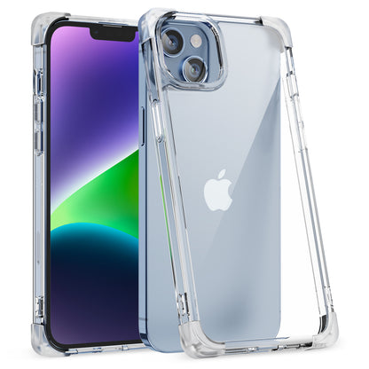For iPhone 14 Four Corner Frosted Shockproof Cover TPU+Acrylic Anti-scratch Phone Case