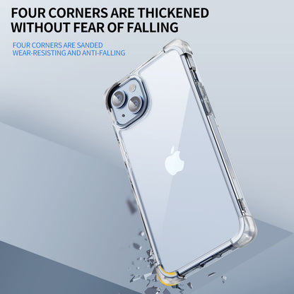 For iPhone 14 Four Corner Frosted Shockproof Cover TPU+Acrylic Anti-scratch Phone Case
