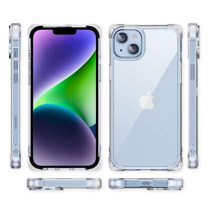 For iPhone 14 Four Corner Frosted Shockproof Cover TPU+Acrylic Anti-scratch Phone Case