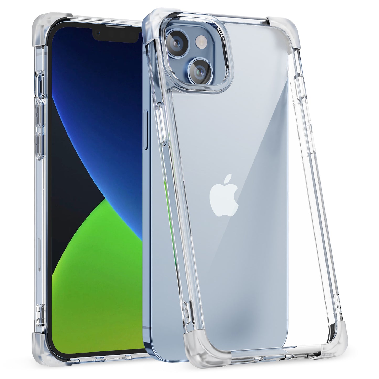For iPhone 13 6.1 inch Drop-proof Back Cover TPU+Acrylic Four Corner Matte Phone Case