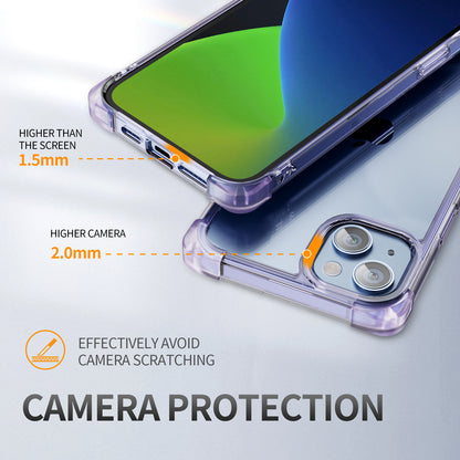 For iPhone 13 6.1 inch Drop-proof Back Cover TPU+Acrylic Four Corner Matte Phone Case