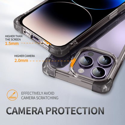 For iPhone 13 Pro Max 6.7 inch Slim Case Four Corner Matte Drop-proof Cover TPU+Acrylic Phone Case