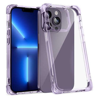 For iPhone 13 Pro Max 6.7 inch Slim Case Four Corner Matte Drop-proof Cover TPU+Acrylic Phone Case