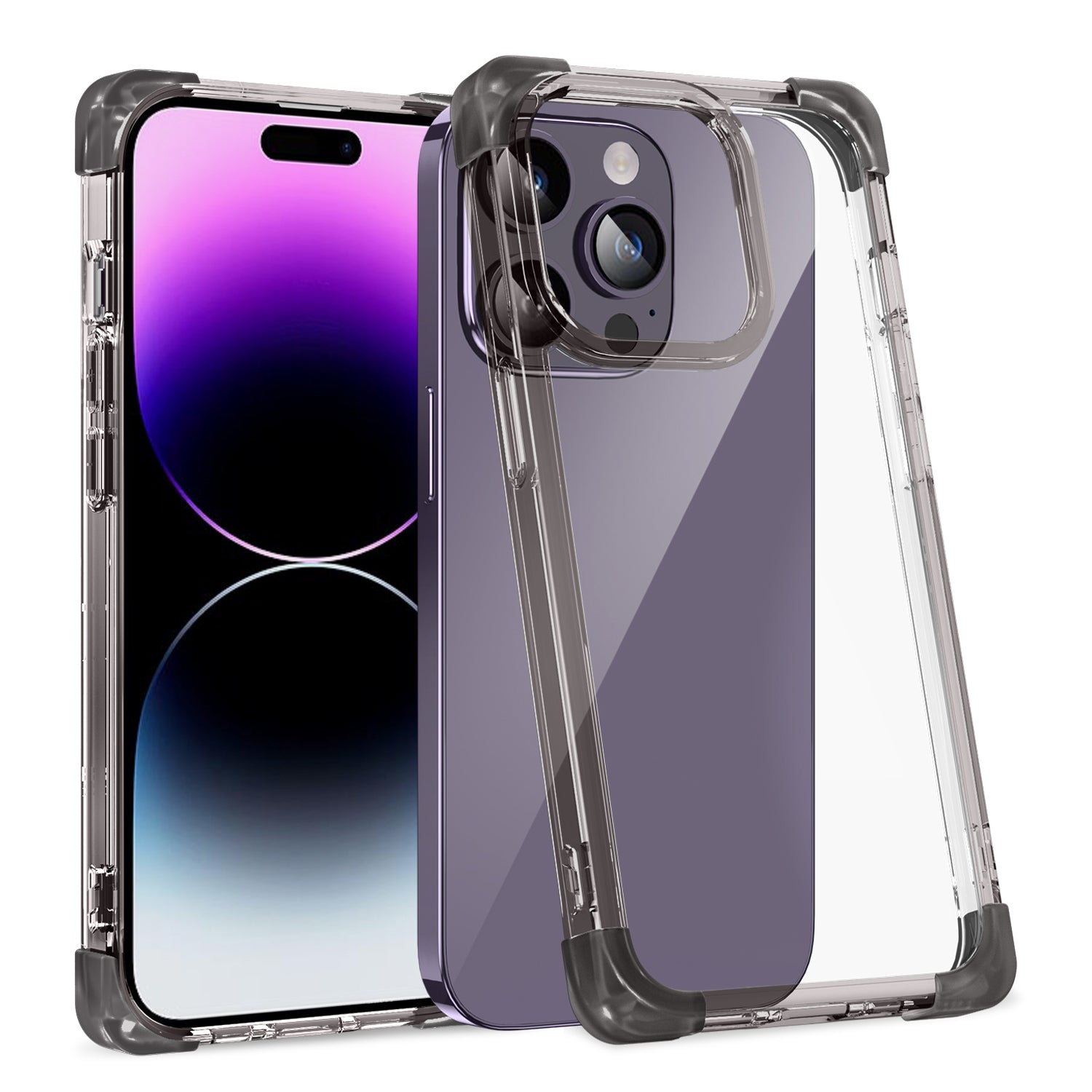 TPU+Acrylic Protective Case for iPhone 14 Pro Max Four Corner Matte Phone Shell Anti-Scratch Phone Cover