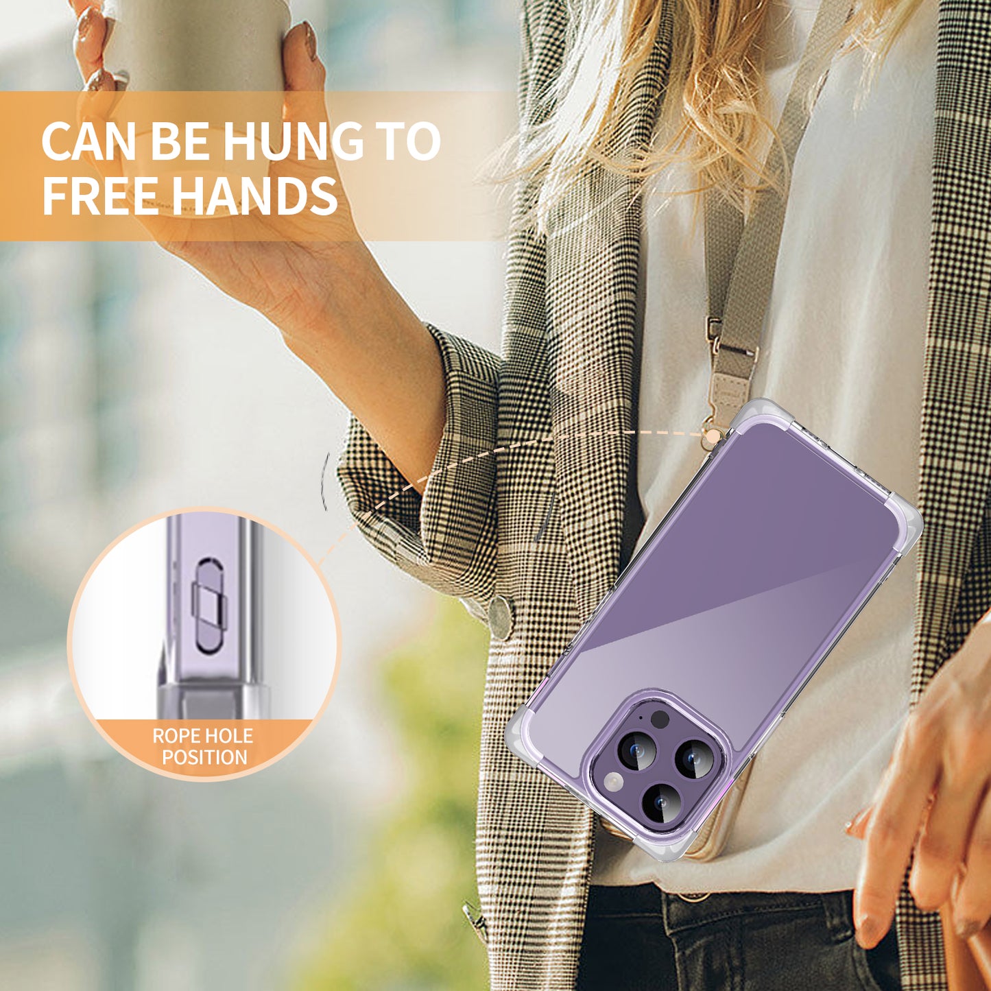 TPU+Acrylic Protective Case for iPhone 14 Pro Max Four Corner Matte Phone Shell Anti-Scratch Phone Cover