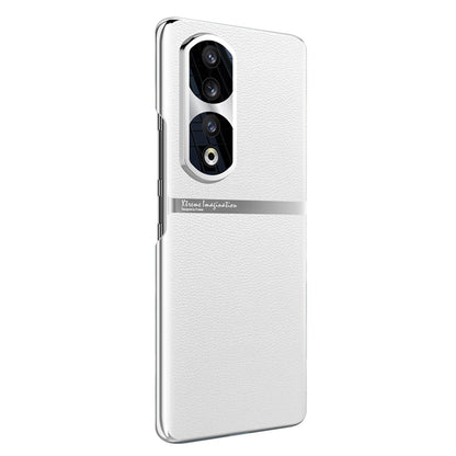 For Honor 90 Pro PU Leather + PC Phone Case Anti-Slip Shockproof Protective Cover