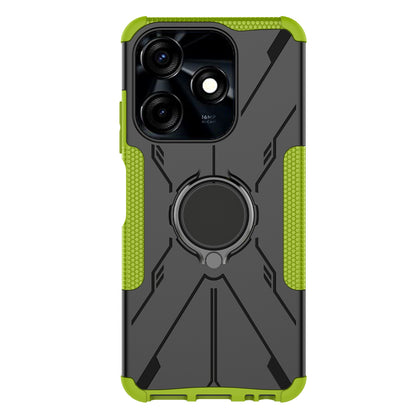 For Tecno Spark 10C 4G / Spark Go 2023 4G Ring Holder Kickstand Case PC+TPU Protective Phone Cover