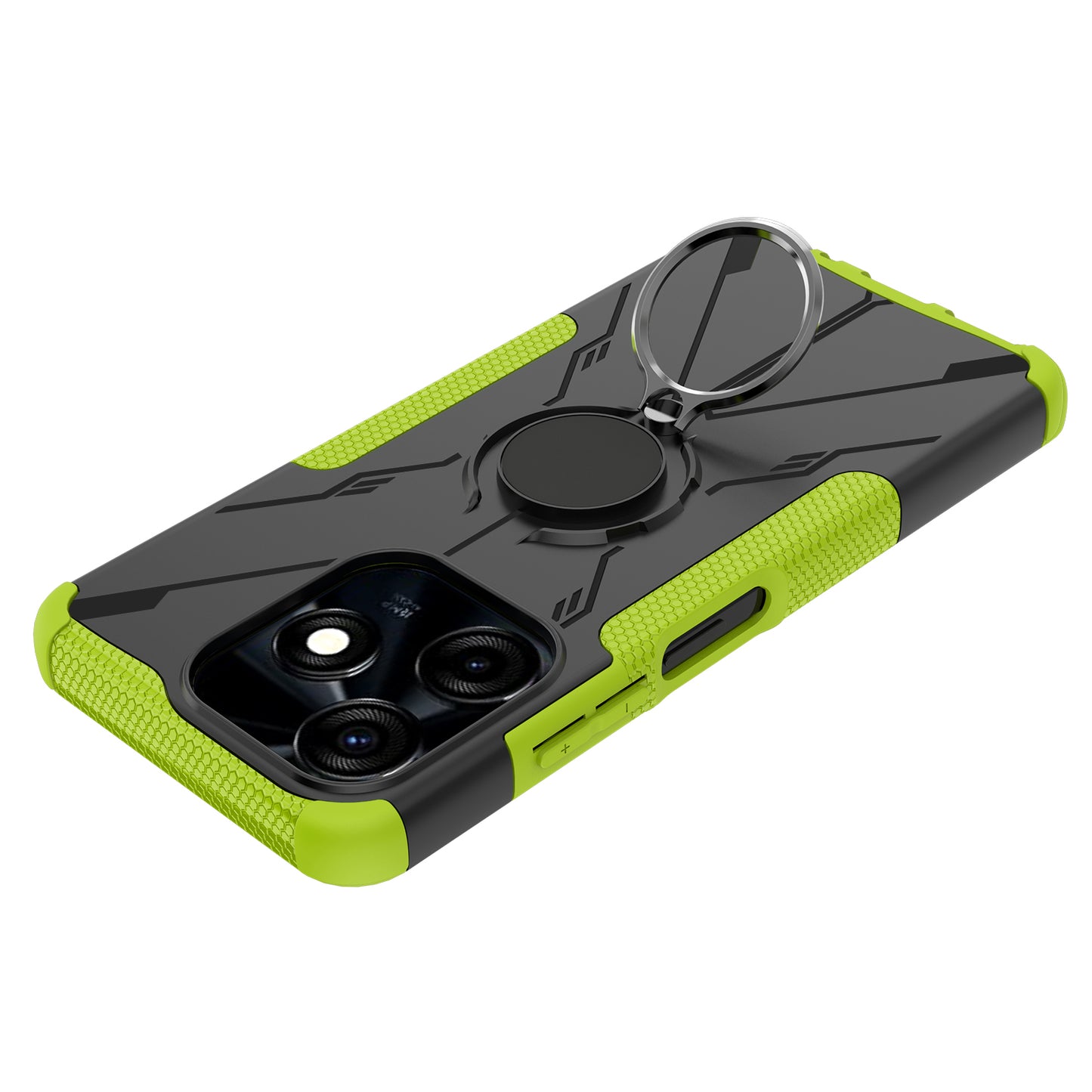 For Tecno Spark 10C 4G / Spark Go 2023 4G Ring Holder Kickstand Case PC+TPU Protective Phone Cover