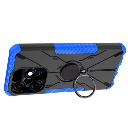 For Tecno Spark 10C 4G / Spark Go 2023 4G Ring Holder Kickstand Case PC+TPU Protective Phone Cover