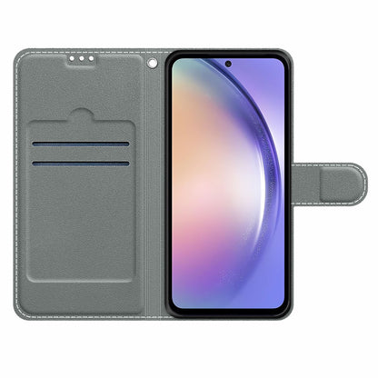 Shockproof Case for Samsung Galaxy A54 5G Card Slots Phone Case Pattern Printed Leather Flip Cover with Stand, Strap