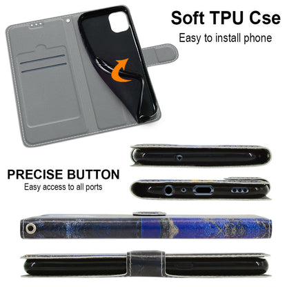 Card Slots Phone Case for Motorola Moto G73 5G Pattern Printed Leather Flip Phone Cover with Stand, Strap