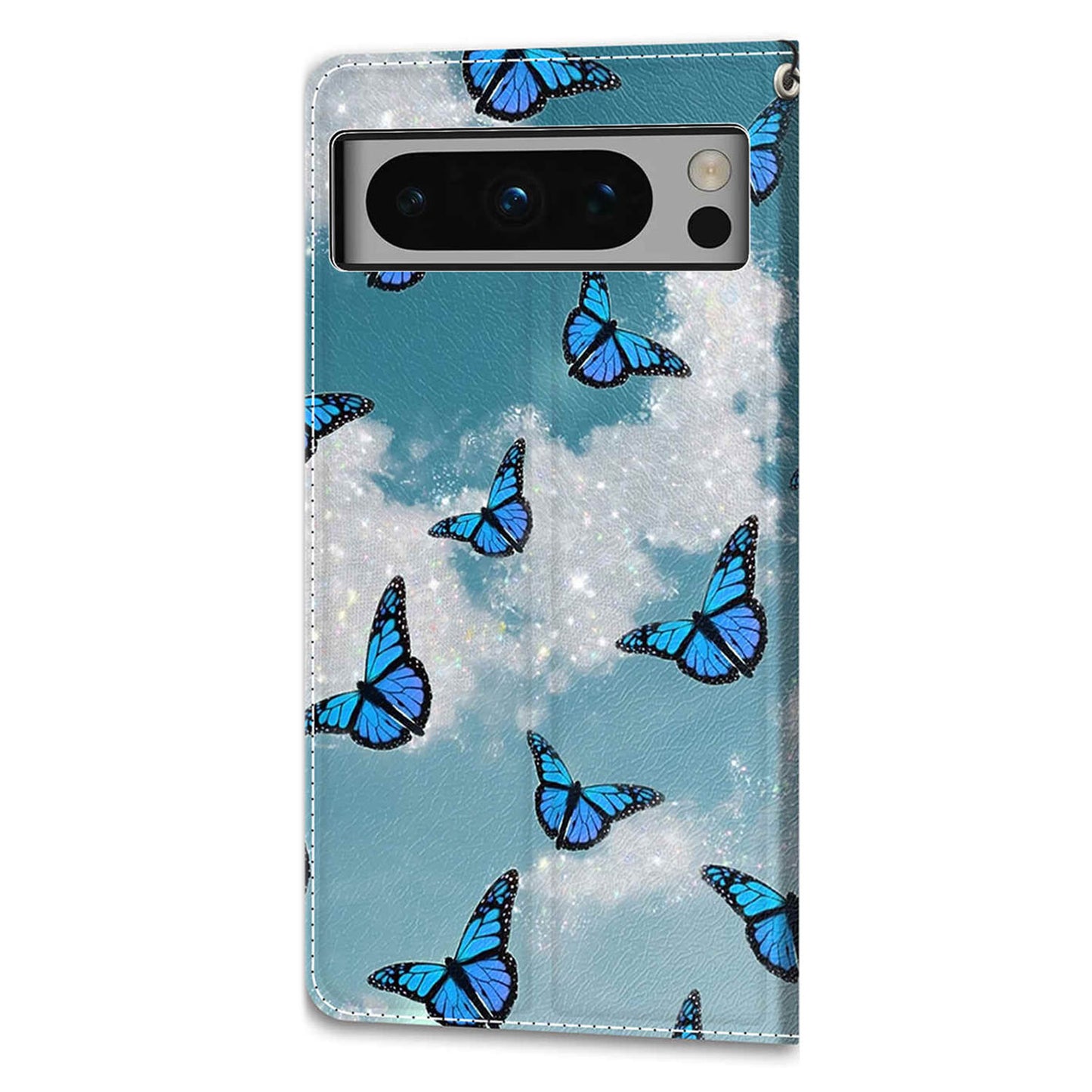 Pattern Printed Phone Case for Google Pixel 8 Pro Anti-Drop Leather Flip Cover with Stand, Card Slots