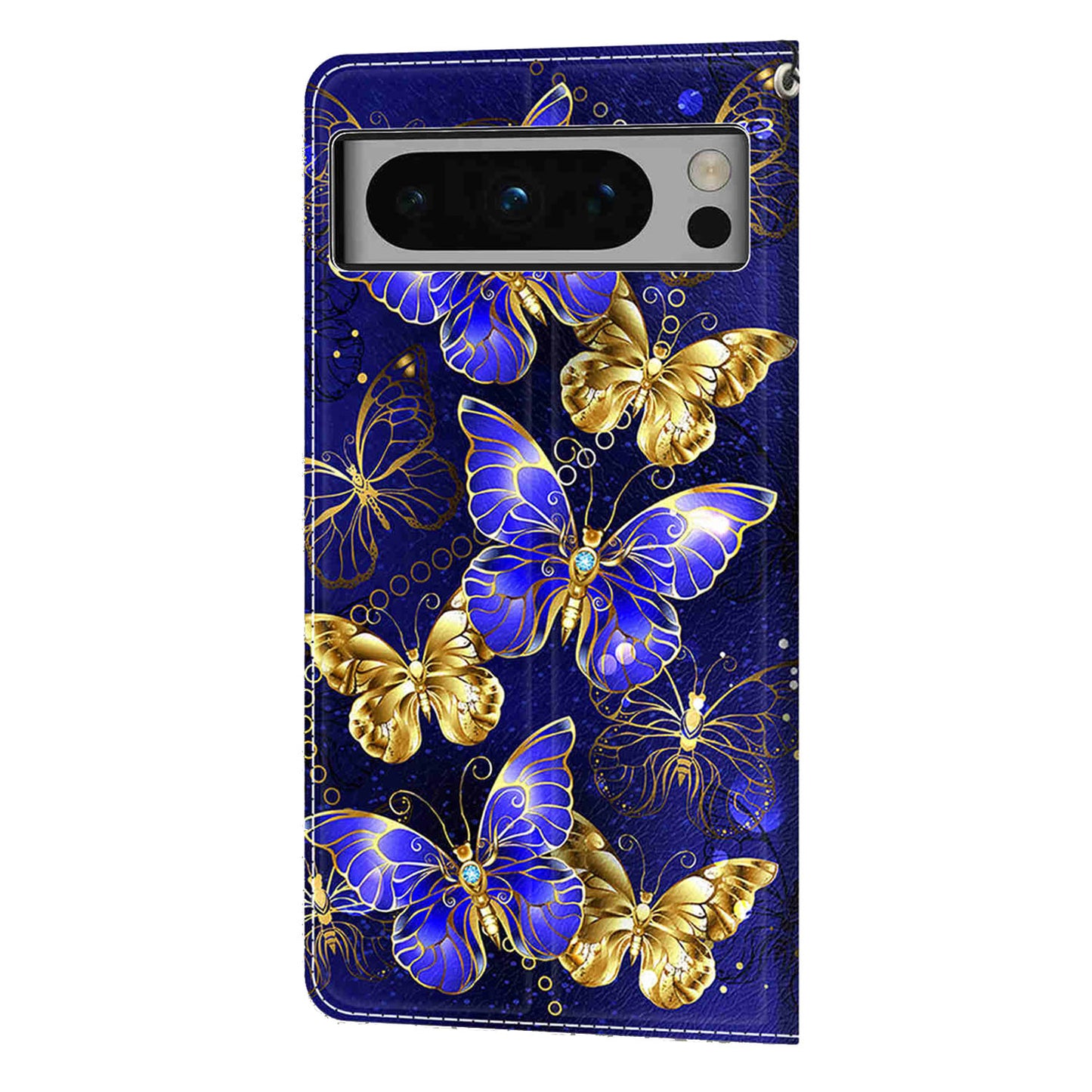 Pattern Printed Phone Case for Google Pixel 8 Pro Anti-Drop Leather Flip Cover with Stand, Card Slots