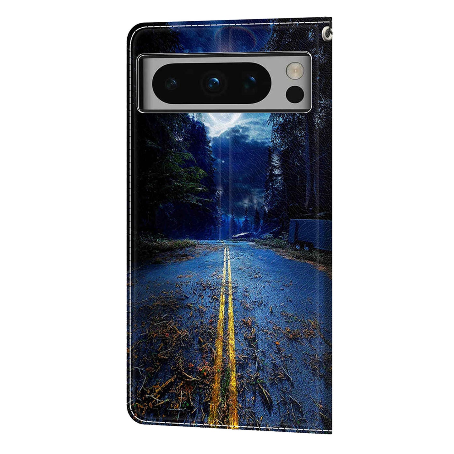 Pattern Printed Phone Case for Google Pixel 8 Pro Anti-Drop Leather Flip Cover with Stand, Card Slots