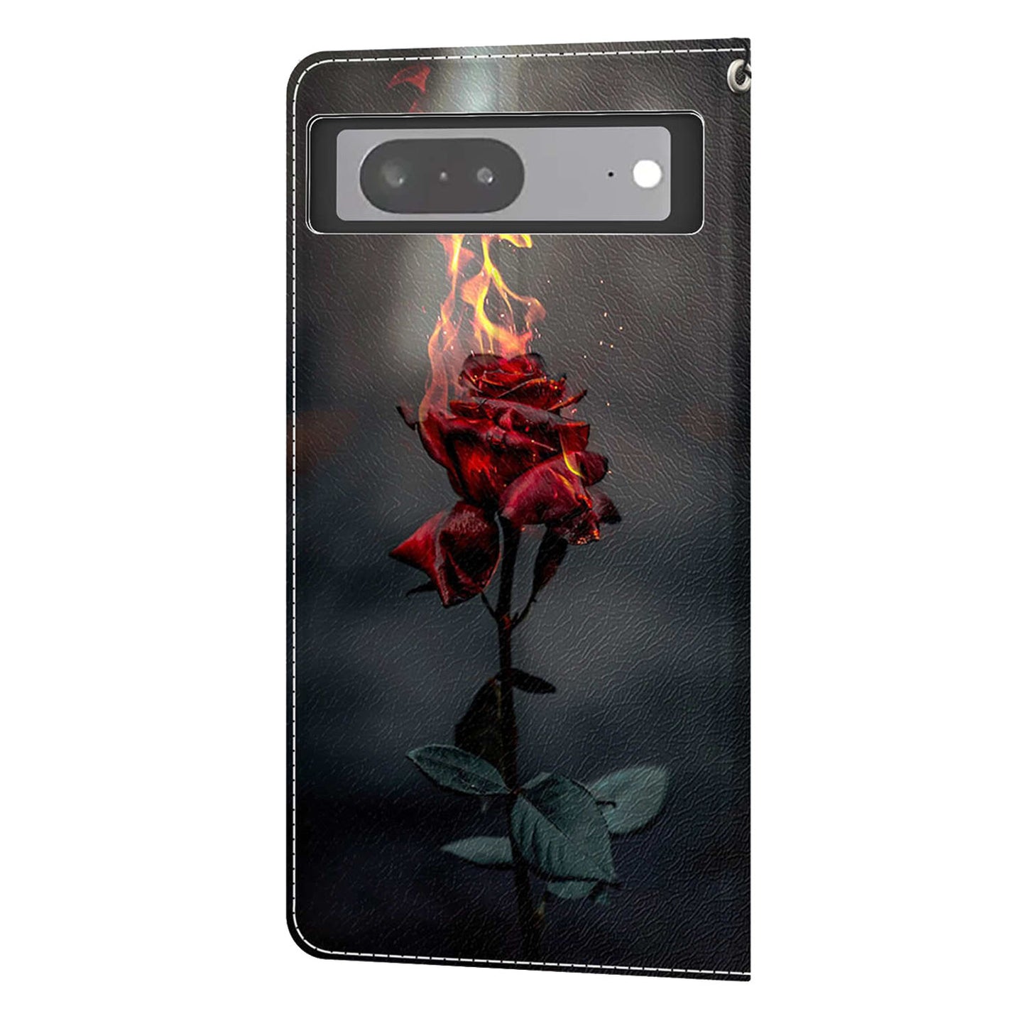 Card Slots Leather Case for Google Pixel 7 5G Pattern Printed Stand Phone Cover with Strap